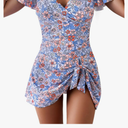Women's One Piece Swimdress Swimsuits for Women Tummy Control Swim Dresses, Size L