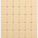 Yellow Mountain Imports American Mahjong Set, "Ivory Stripes - 166 Tiles with Beige Soft Case, Wooden Racks with Pushers, Scoring Coins, Dice, & Wind Indicator