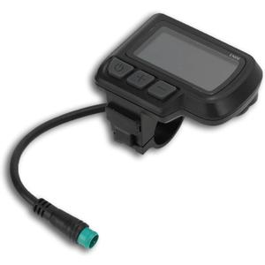 Electric Cycle LCD Display, 24V 36V 48V EN06 Speed Display Panel Water Proof Thumb Throttle with USB Interface for 22.2mm / 0.87in Electric Scooter Handlebars