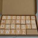 AXEARTE Alphabet Letters Stacking Blocks, 26 Wooden ABC Building Blocks for Toddlers, Number, Animals Icons on Every Side, Preschool Learning Educational Toys Montessori Sensory Toys for Kids