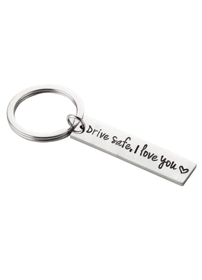 BOGZON Drive Safe Keychain I Love You Pendant Dad Boyfriend Gift Trucher Husband Valentiness's Day Driver Gift for Women Men