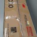 Treocho 47" Console Table with Drawers, Fluted Narrow Entryway Table with Open Shelf, Farmhouse Sofa Table Behind Couch for Hallway, Living Room, Brown Walnut (1 Tier)