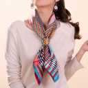 18Pcs Shirt Ties Clips for Women Silk Scarf Ring Clip T-Shirt Buckle Ring Clip Metal Round Circle Clip Clothes Clip Rings Buckle Clip for Hat, Belt,Scarves,T-Shirt (6-Colors)