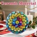 Christmas Ornaments, Ceramic-Style Christmas Decorations, Xmas Tree Ornaments, Heirloom Keepsakes, Holiday Dcor, Holiday Presents, Unique Xmas Gifts, Gift Exchange, Gift Idea - Rainbow Mandala