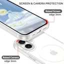 BENTOBEN for iPhone 16 Case, iPhone 16 Magnetic Case [Compatible with MagSafe] Translucent Matte Frosted Slim Shockproof Women Men Girls Boy Protective Phone Case Cover for iPhone 16 6.1",White