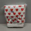 Frienda 2 Pcs Valentine Hearts Cotton Bath Towels Gift for Women 55 x 28 Inch Red Pink Hearts Soft Cotton Bath Towels Valentine's Extra Absorbent Quick Decorative Hand Towel for Bathroom Decor(Red)