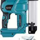 18 Gauge Cordless Brad Nailer Compatible with Makita 18V Battery, 2 in 1 Electric Nail/Stapler Gun Drives 2 Inches Nailer for Upholstery and Woodworking,Tool Only Blue