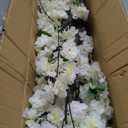 Large Artificial Cherry Blossoms Tree Indoor Faux Cherry Blossom Tree White 6FT Bedroom Trees for Home Christmas New Year Decor