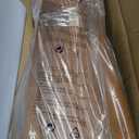 48" Recessed Ceiling Fan with Lights and Remote Control, Indoor Outdoor Wooden Ceiling Fan with 3 Wooden Blades for Patio, Living Room, Bedroom, Hallway (48-inch flush-mounted, Black + Walnut)