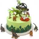 22PCS Dinosaur Cake Topper with Eggs Trees Dinosaur Toppers Birthday Party Cake Decorations Baby Shower Theme Party Decor