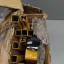 Over The Table Rod Stand with Clamps, Adjustable Table Arch 27"-42" Tall, 46"-102" Length, Flower and Balloon Arch Stand for Wedding, Party, Birthday, Christmas, Halloween Decorations, Gold