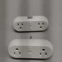 Meross WiFi Dual Smart Plug 15A Smart Outlet Supports Apple HomeKit, Siri, Alexa, Echo and SmartThings, 2 in1, Voice & Remote Control, Timer, No Hub Required, 2.4G, 2 Pack