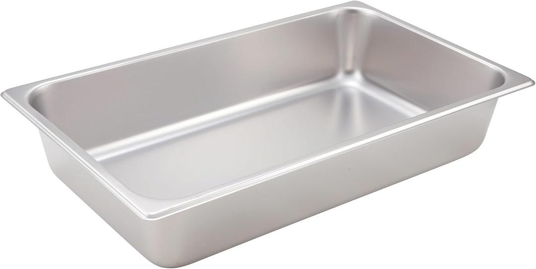 Winco 4-Inch Pan, Full, Stainless Steel, 4" Deep