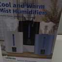 6L Humidifiers for Bedroom Large Room Home,Cool and Warm Humidifier for Baby and Plants Hot Mist Top Fill Desk Humidifiers Oil Diffuser,Quiet,Adjustable Mist,360Nozzle-Black(2026 Upgraded)