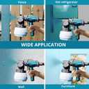 Tilswall Paint Sprayer 800W HVLP Spray Paint Gun with 1300ml Container, Electric Paint Sprayer Gun with 4 Nozzles & 3 Patterns for House Painting Furniture Cabinets Fence Home Walls Shark 800