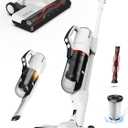 Roomie Tec SlimVac Pro Cordless Vacuum Cleaner for Home - 2200mAh Battery, High Suction Power, Lightweight, Detachable Handheld with HEPA Filter – Multi-Surface Cleaning for Carpets, Hard Floors, Cars