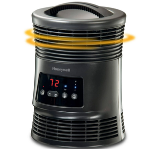 Honeywell HHF370B 360 Digital Surround Fan Forced Heater, Black