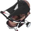 UPF 50+ UV Protection Stroller Sun Shade - Universal Cover With See Through, Waterproof and Breathable Extender, Baby Sun Protection Accessories