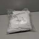 Simplebrand Ava Pure White Curtains for Bedroom 84 Inch Length 2 Panels Set, Light Filtering Window Treatment, Light Filtering Curtain Drapes, Soft Casual Rod Pocket Privacy Curtains, W40 x L84 Inch