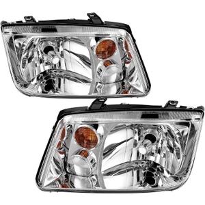 AUTOSAVER88 Headlights Compatible with 1999 2000 2001 2002 2003 2004 2005 Jetta Mk4/Bora Models only Headlamp Chrome Housing Clear Lens (Do Not Fit Models Made Before May 1999/MK5 2005 Models) AUTOSAVER88 Headlights Compatible with 1999 2000 2001 2002 2003 2004 2005 Jetta Mk4/Bora Models only Headlamp Chrome Housing Clear Lens (Do Not Fit Models Made Before May 1999/MK5 2005 Models)