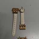 TOYOUTHS Compatible with Apple Watch Bands Women 38/40/41/42mm Dressy Slim Leather Strap with Celtic Knot Interlock Buckle Bracelet for iWatch Series 11 10 9 8 7 6 5 4 SE 3 2 1, Starlight/Rose Gold