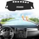 Cartist Custom Fit for Dash Cover Nissan Versa Tiida C11 2007 2008 2009 2010 2011 Dashboard Cover Mat Anti-Slip Pad Carpet Sunshield Protector