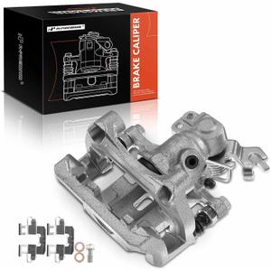 A-Premium Disc Brake Caliper Assembly with Bracket Compatible with Ford, Lincoln, Mazda and Mercury Models - Fusion 2006-2012, 6 2006-2013, Zephyr 2006, MKZ 2007-2012, Milan - Rear Right Passenger