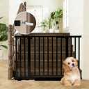Safety Door bar for Infants and Young Baby and Pet Safety Gate Adjustable Steel Barrier for Stairs Doorways and Hallways Easy Install Black