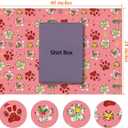 3 x RiukRaiu Christmas Cat Wrapping Paper for Kids - Pink Xmas Gift Wrap Red Green Plaid Paw Prints Gingerbread Santa Hats for Holiday Presents & Party Gifts - 4 Jumbo Sheets, 40 X 28 Inches Each