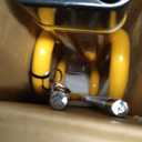 Steering Wheel Lock, Heavy Duty Anti-Theft Car Device Wheel Lock with 2 Keys, Adjustable Steering Wheel Locking Gear Great Deterrent for Vehicle Security, Car Accessories (Yellow)