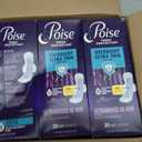 Poise Overnight Ultra Thin Incontinence & Postpartum Pads with Wings for Bladder Leaks, 8 Drop Extra Absorbent, Long Length, 60 Count (3 Packs of 20)