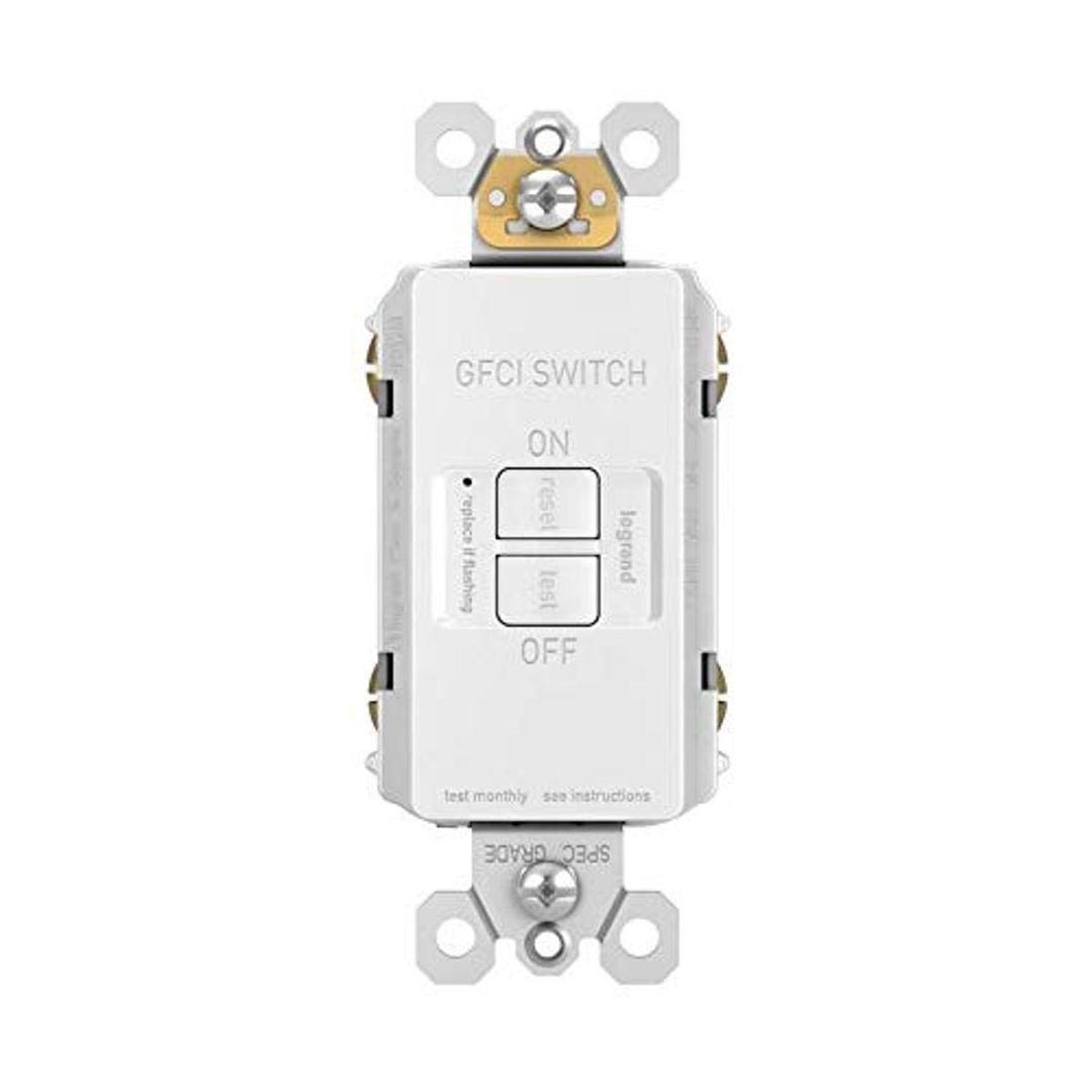 Legrand Radiant 2087WCCD4 20 Amp GFCI Self Test Deadfront Decorator Duplex Outlet, White (1 Count)