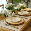 Large Wood Slice Rounds, Natural, 11-12 Inch Diameter, Set of 2, for Wedding Centerpieces, Event Table Decor, Rustic Home Display