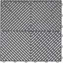 Swisstrax Ribtrax PRO Interlocking Garage Floor Tiles, 15.75 x 15.75-Inch, Slate Grey, 24 Piece Set