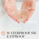 2 x SKYASIA Nipple Covers for Women-Adhesive Silicone Breast Petals Reusable Pasties Sticky bra for All Dresses (Beige)