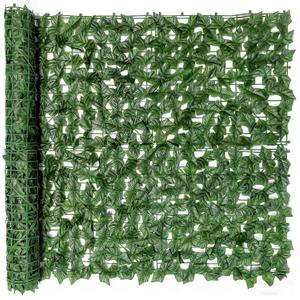 Privacy Fence Screen Artificial Ivy Grass Wall Screen 120x40 in Balcony Fence Privacy Screen Faux Vines Green Backdrop Fake Ivy Wall Panels Hedge Fence for Patio,Garden, Backyard Indoor Outdoor deocr