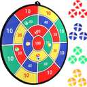 Toys Gifts for Kids Boys Daughter Son Birthday 29" Large Dart Board for Kids, Double-Sided Kids Dart Board with Sticky Balls, Indoor Sports & Outdoors Fun Party Play Games Toys