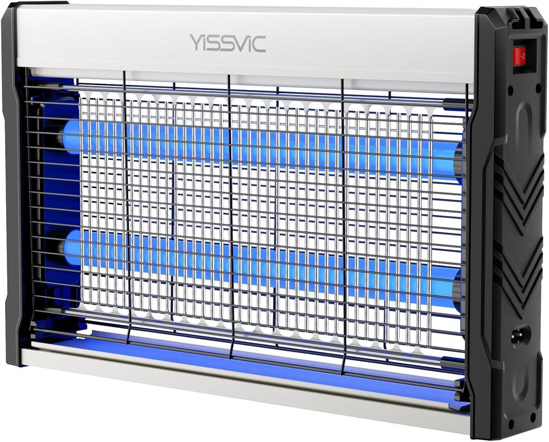 YISSVIC LED Bug Zapper Indoor, 4000V Electric Bug Zapper, Powerful Mosquito Zapper, LED Fly Zapper Indoor, Mosquito Killer with 6.6ft Power Cord for Home Office Restaurant