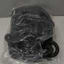 PowerFlow Garden Hose, NON-EXPANDABLE 50 Feet Premium Quality Stainless Steel Metal Water Hose with Durable Fabric Skin, Hose For Commercial, Residential Use, Bonus 10-way Spray Nozzle (50 Ft, Black)