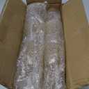 18 Pack Plastic Goblets 10oz Upgrade Vintage Water Goblet Plastic Glasses Colored Retro Embossed Glassware for Party Bar Juice Baby Shower Wedding Reception Grand (Amber)