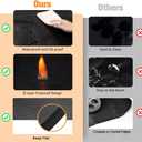 UBeesize Large 65 x 48 inches Under Grill Mat for Outdoor Grill,Double-Sided Fireproof Grill Pad for Fire Pit,Indoor Fireplace Mat Fire Pit Mat,Oil-Proof Waterproof BBQ Protector for Decks and Patios