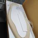 Honyee 55" x 24" Wall Mirror, Flannel Wrapped Wooden Frame Wavy Mirror, Irregular Mirror Hanging for Cloakroom/Bedroom/Living Room, Milk Tea