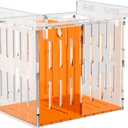 Acrylic Acclimation Box for Saltwater Fish and Reef Coral Quarantine Isolation Box for Aquarium Fish Hydroponic Plant External Breeding Box (7.87inch*6.69inch*7.87inch)