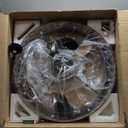 Orison 24" Caged Ceiling Fan with Lights, 2 Ways Control(App&Remote Control), Light Kit Included(8 Bulbs), Modern Farmhouse (Flush Mount)