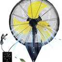20 Inch Wall Mount Fan, Heavy Duty Oscillating Wall-Mounted Fan with 5500 CFM, High Velocity 3 Speed Fans Outdoor with Adjustable Tilting for Workshop, Garage, Patios, Commercial and Industrial