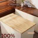 25"×24" Butcher Block Countertop, Walnut Stained Hevea Solid Wood Table Top