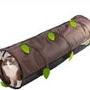 Cat Tunnel Mesh Play House – Collapsible Cat Tunnel 48x14” – Breathable Indoor/Outdoor Cat Hideout – Connects with Cat Tent Cube + Bonus Snarky Cat™ Digital Pack