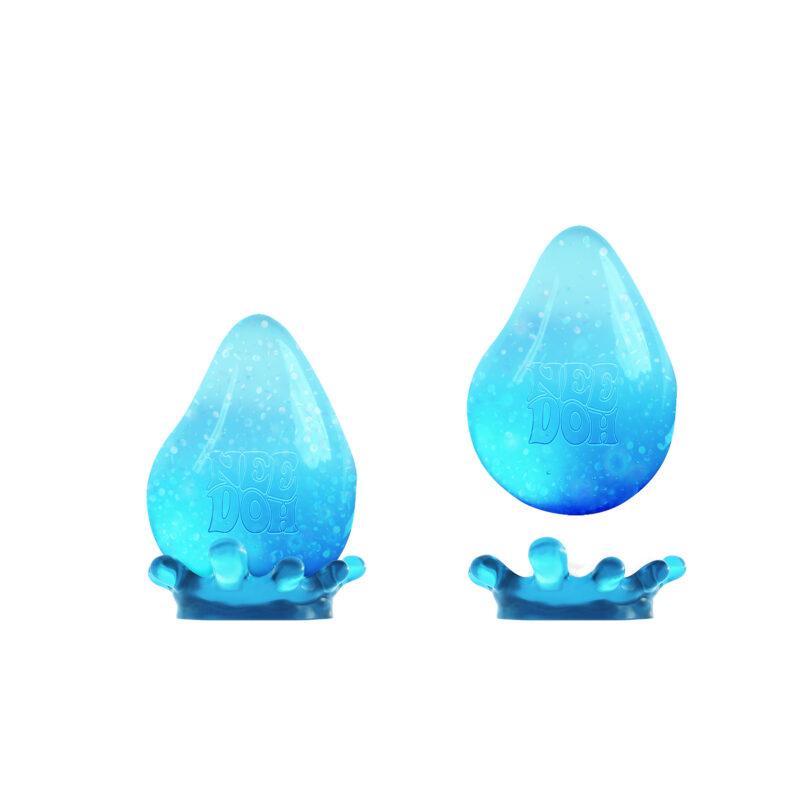Schylling NeeDoh Dream Drop - Sensory Squeeze Toy with Dreamy Smooth Squeeze - 3" Tall - Blue