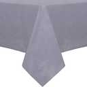 sancua 100% Waterproof Rectangle PVC Tablecloth - 54 x 78 Inch - Oil Proof Spill Proof Vinyl Table Cloth, Wipe Clean Table Cover for Dining Tables, Buffet Parties and Camping, Grey