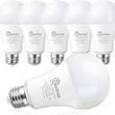 A21 LED Light Bulb, 150W Equivalent Light Bulbs, 19W 4000K Neutral White, 2300 Lumens, Non-Dimmable LED Bulb, E26 Standard Base for Indoor and Outdoor, Energy Efficient ETL Listed, 6-Pack